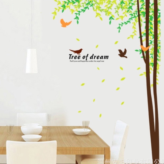 Jual AURA - Wallsticker Dinding Ukuran Besar / Wall Sticker Pohon Hijau ...