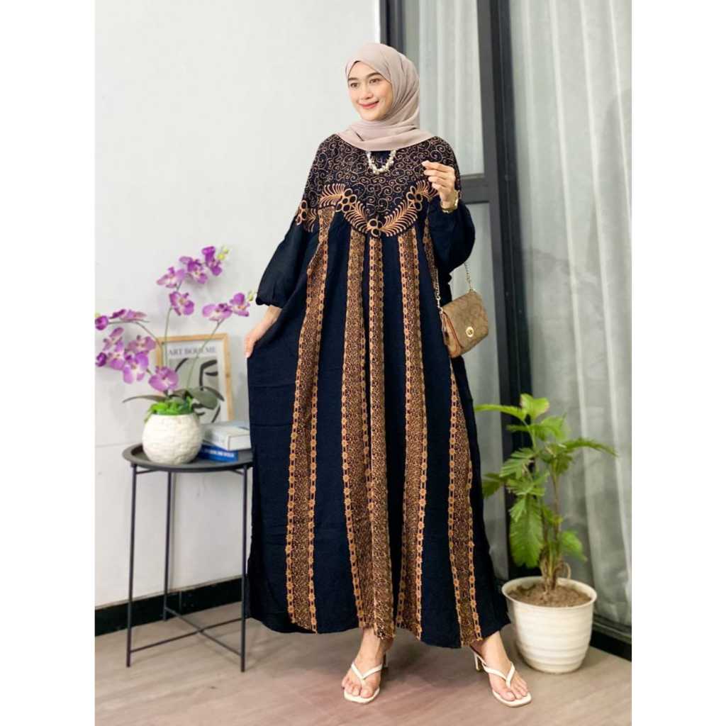 Jual Ubud Kaftan Jumbo LD 160 - Kaftan Rayon Premium Motif Batik Sultan ...