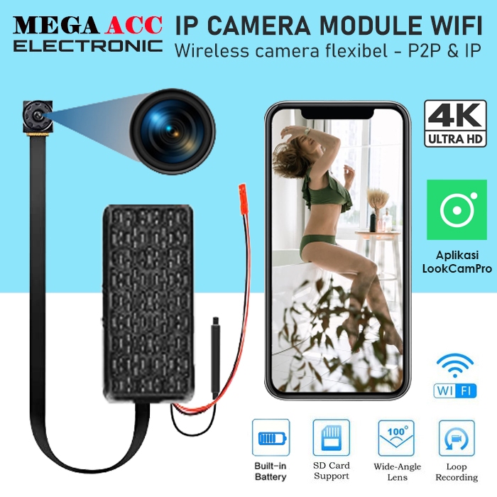 Jual Module Ip Camera Wireless Ultra Small Mini WIFI HD 1080P - Kamera ...