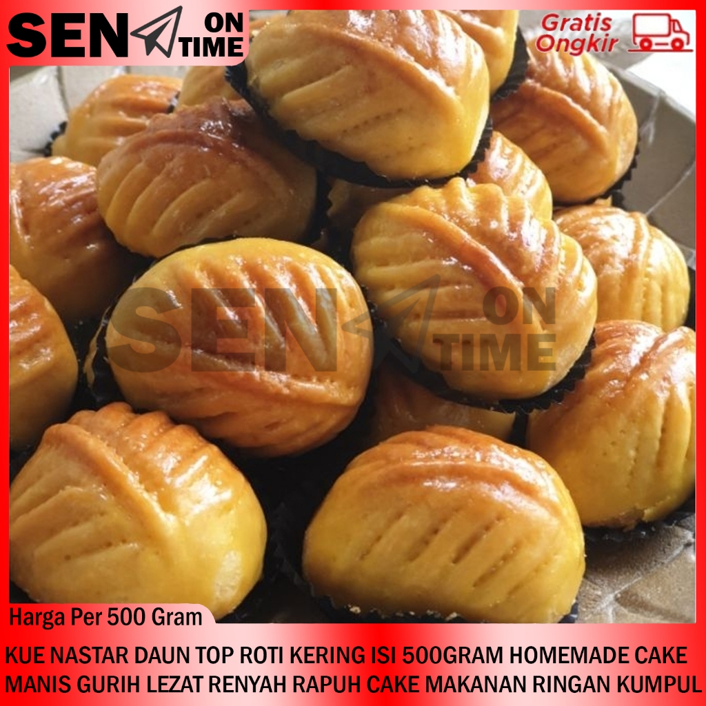 Jual KUE NASTAR DAUN TOP ROTI KERING ISI 500GRAM HOMEMADE MANIS GURIH ...