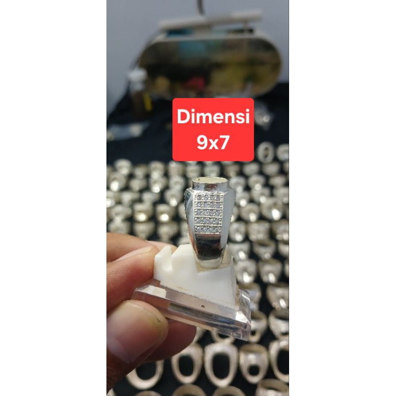 Jual Ring Perak Semi micro tanam | Shopee Indonesia
