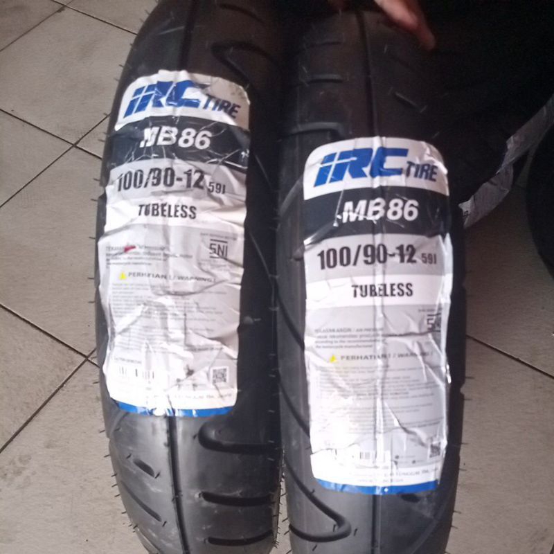 Jual Ban Motor IRC MB86 100/90-12 // Ban depan tubeless Scoopy Ring 12 ...