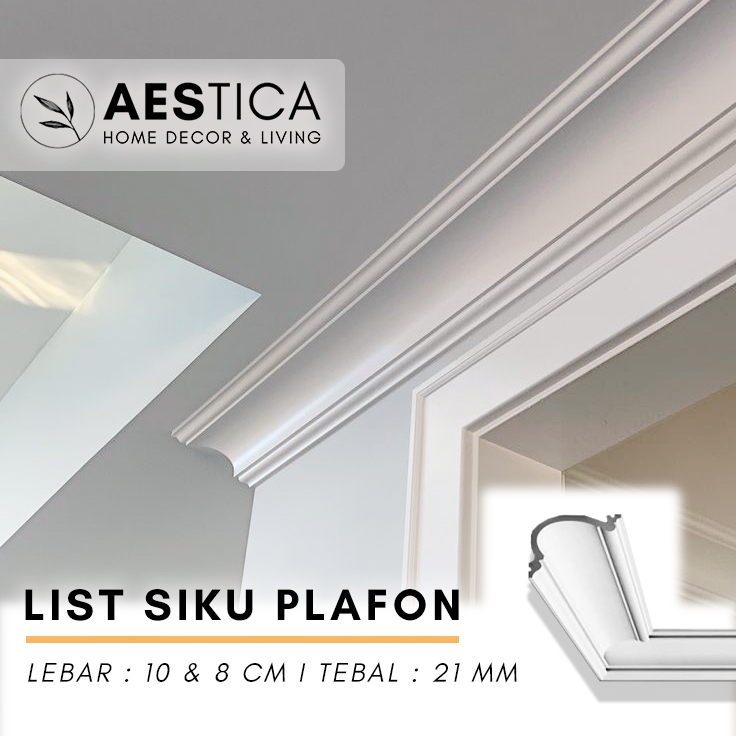 Jual Lis Siku List Plafon PVC Dekorasi Dinding Rumah | AESTICA | Shopee ...