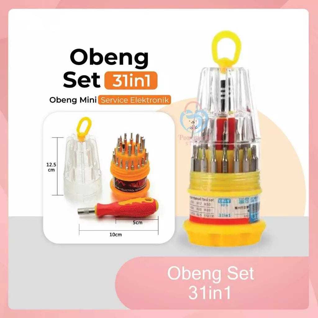 Jual Obeng Set Mini Multi Fungsi 31 in 1 | Shopee Indonesia