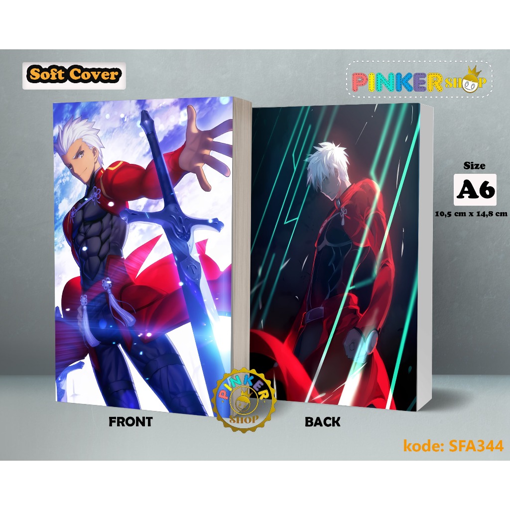 Jual (SFA344) Pocket Note Anime Fate Stay Night Emiya Archer Buku Tulis ...