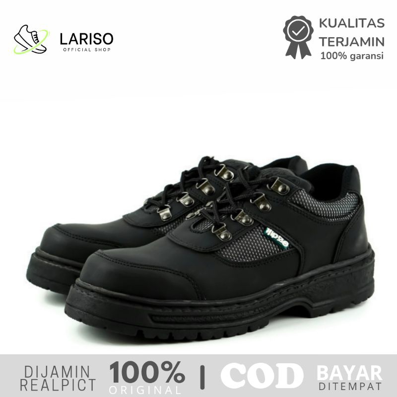 Jual Sepatu Safety Pria Kerja Riding Hiking Original Boots Proyek Besi ...