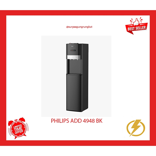 Jual DISPENSER PHILIPS GALON BAWAH IC COOLING 3 KRAN GLOSSY - ADD 4948 ...