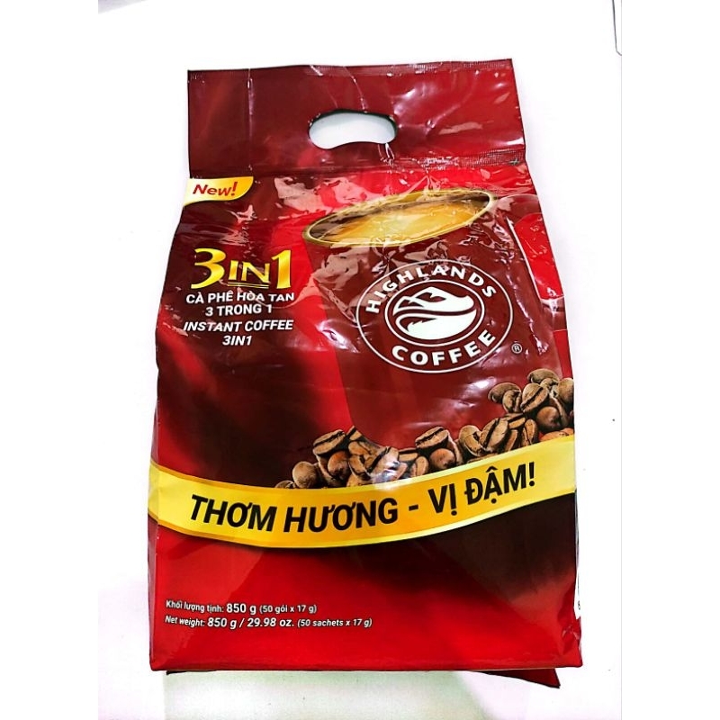 Jual Highlands Coffee 3in1 Sachet Kopi Vietnam Isi 50pcs Shopee Indonesia 6955