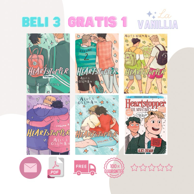 Jual Heartstopper Vol 1 2 3 4 5 Mini Comics By Alice Oseman | Shopee ...