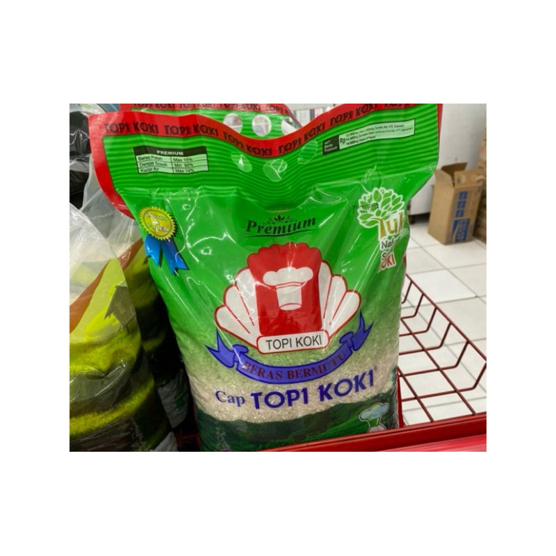 Jual Beras Premium Cap Top Koki Kemasan 5 kg // Beras Premium Murah ...