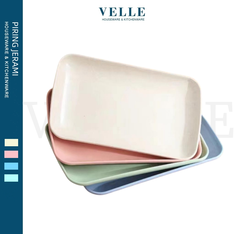 Jual Velle Piring Jerami Piring Makan Warna Warni Bahan Serat