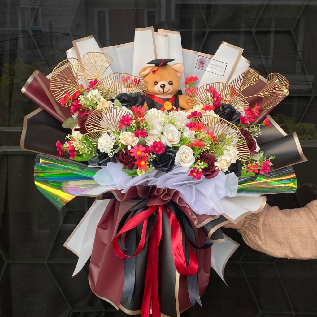Jual GRADUATION SERIES BOQUETS MEGA - Buket Bunga Artificial Mix Mawar ...