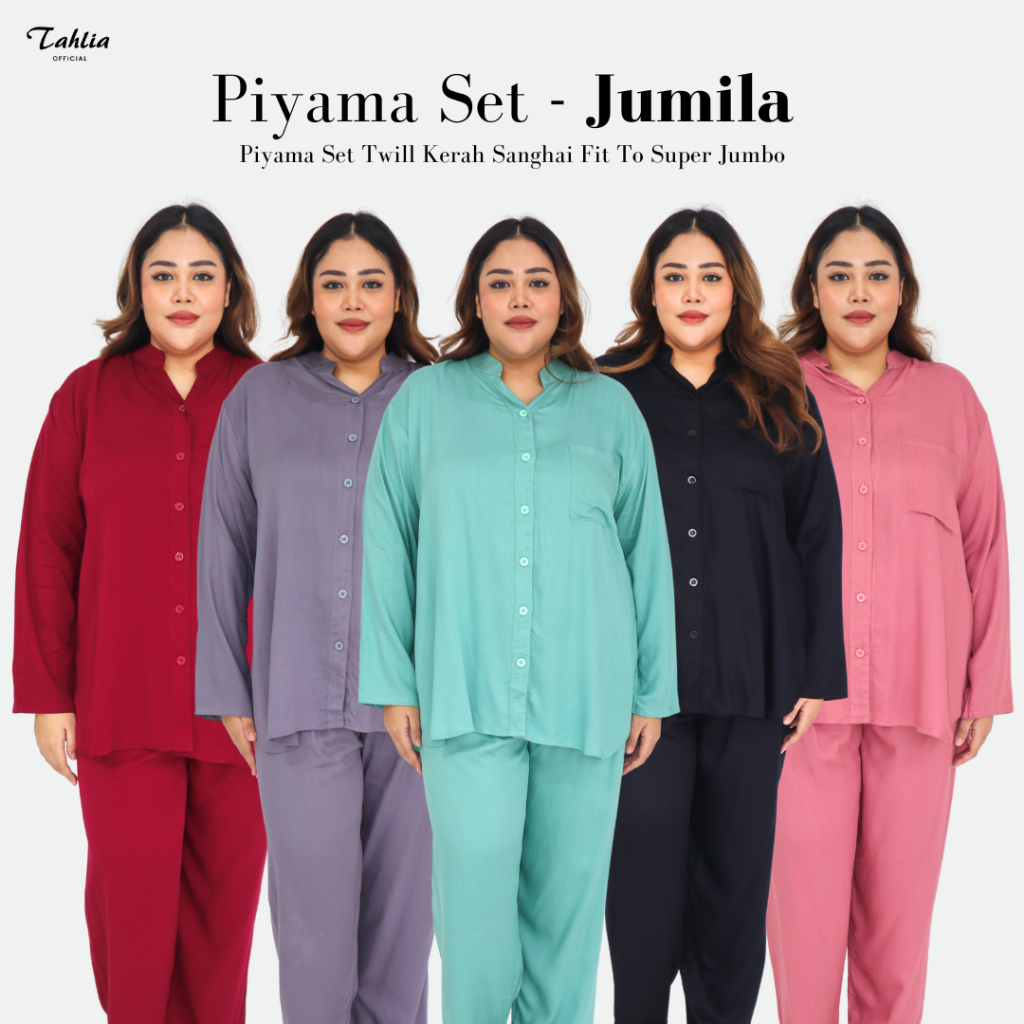 Jual TAHLIA OFFICIAL - Jumila | Piyama Set Twill Kerah Sanghai Fit To ...