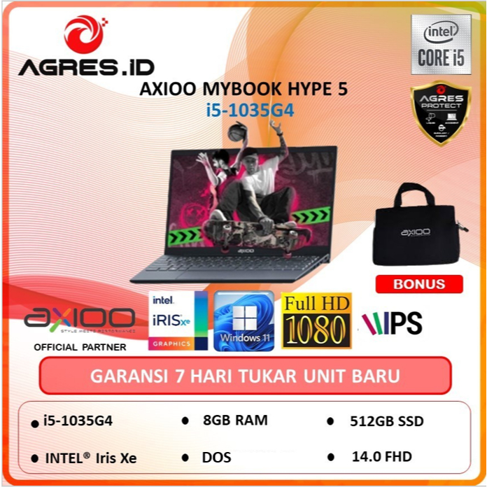 Jual LAPTOP AXIOO MYBOOK HYPE 5 | i5 1035G4 8GB 512GB DOS | Shopee ...