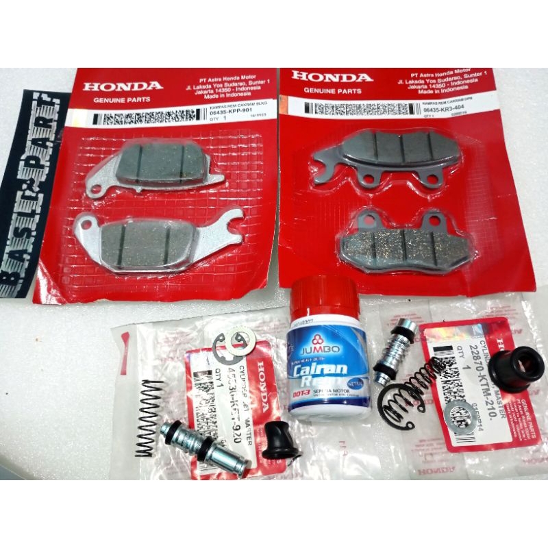 Jual Paket Dispad Kampas Rem + Set Seal Master Rem Kit Supra x 125 KRS ...