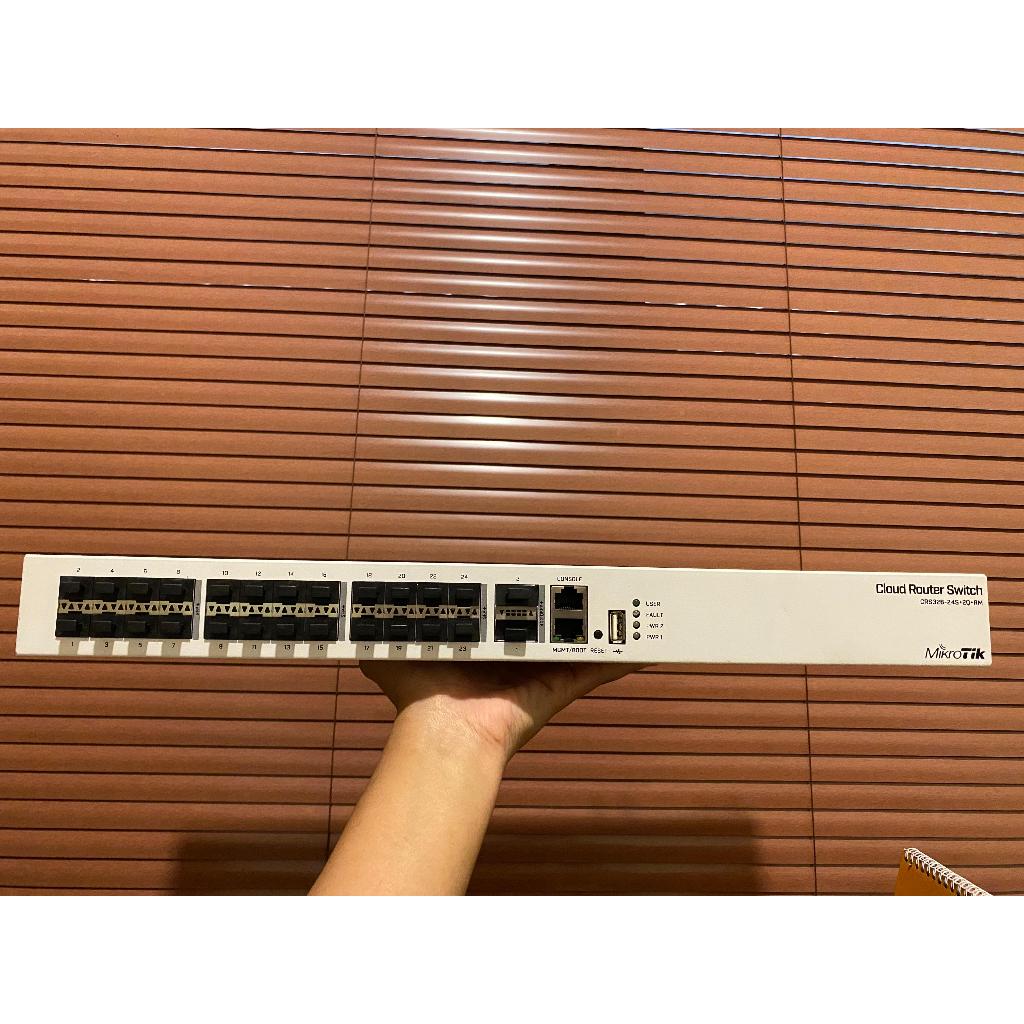 Jual CRS326 24S 24S+ 2Q+ RM / CRS326-24S+2Q+RM / Mikrotik CRS 326 ...