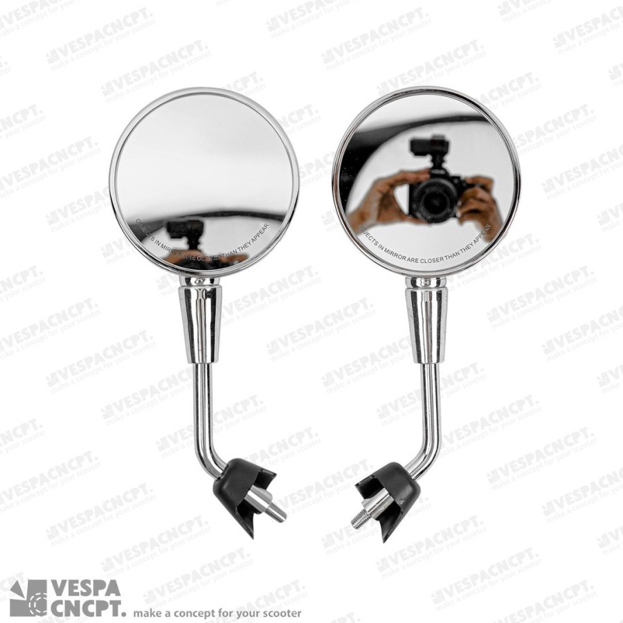 Jual Spion Model Original Danmotor Chrome Set Vespa Primavera Iget ...