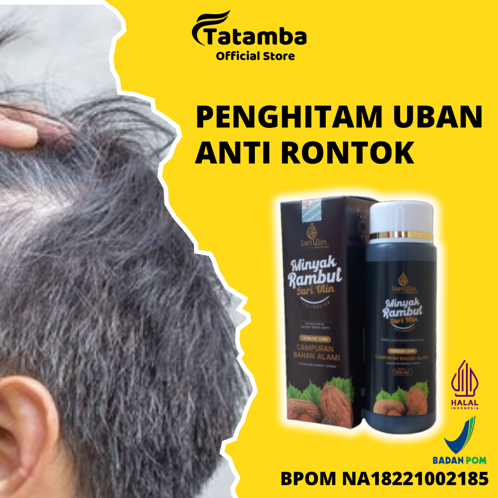 Jual Penghitam Uban Permanen Alami Minyak Rambut Sari Ulin Kalimantan Shopee Indonesia 