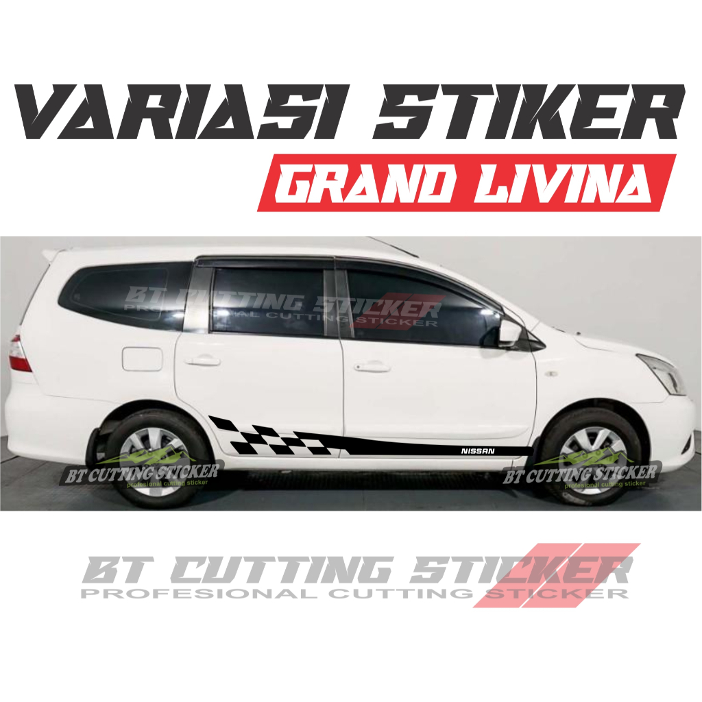 Jual L33 stiker mobil nissan livina sticker cutting stiker mobil grand ...