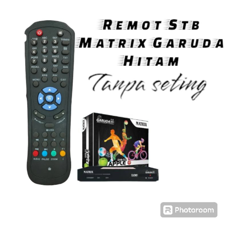 Jual Remote Set Top Box Matrix Garuda Hitam Remot Stb Matrix Garuda Hitam Shopee Indonesia