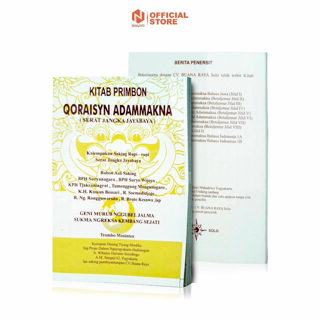 Jual Buku Primbon Jawa / Kitab Primbon Qoraisyn Adammakna | Shopee ...