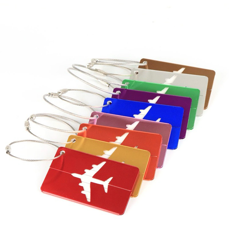 Jual Name tag ID label koper travel luggage aluminium | Shopee Indonesia