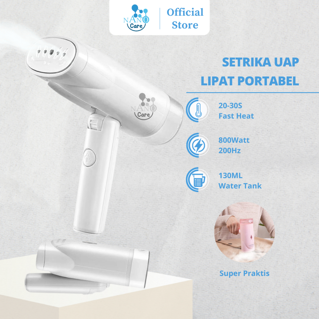 Jual Setrika Uap Lipat Portabel Portable Steam Iron Handheld Mini Shopee Indonesia