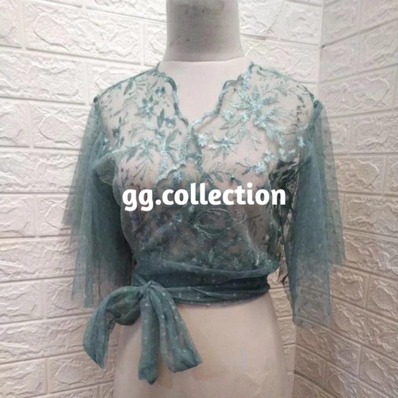 Jual crop outer brukat | Shopee Indonesia