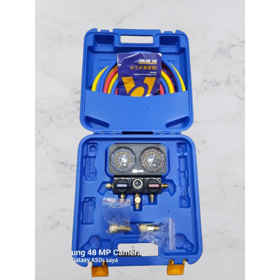 Jual Manifold Set Value VRM2-B-0401 / Testing Manifold / Analyzer AC ...