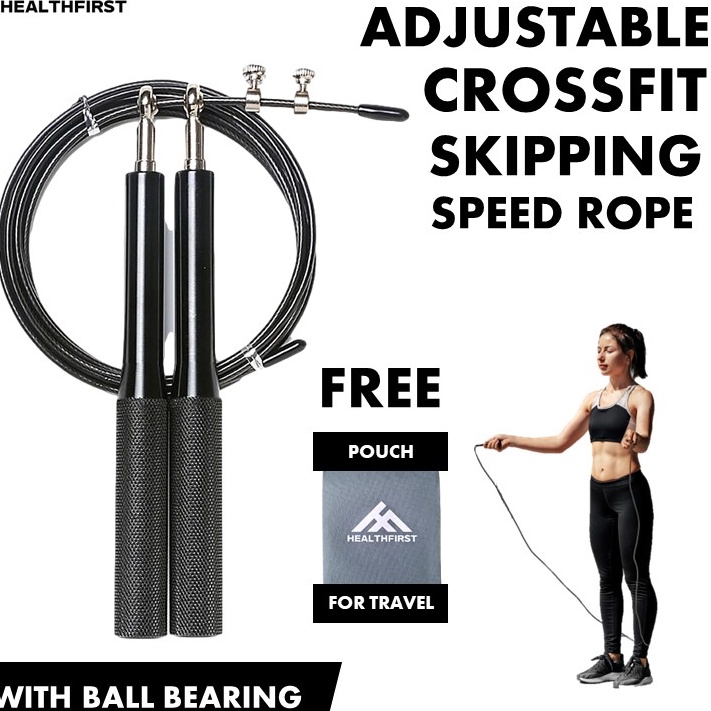 Jual KODE H79H CrossFit Jumping Rope HealthFirst Tali skipping 3 meter ...