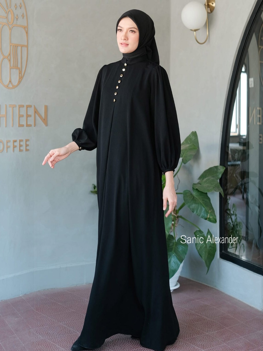 Jual SANIC ALEXANDER JENIA Abaya kain katun premium -- Adem dan ...