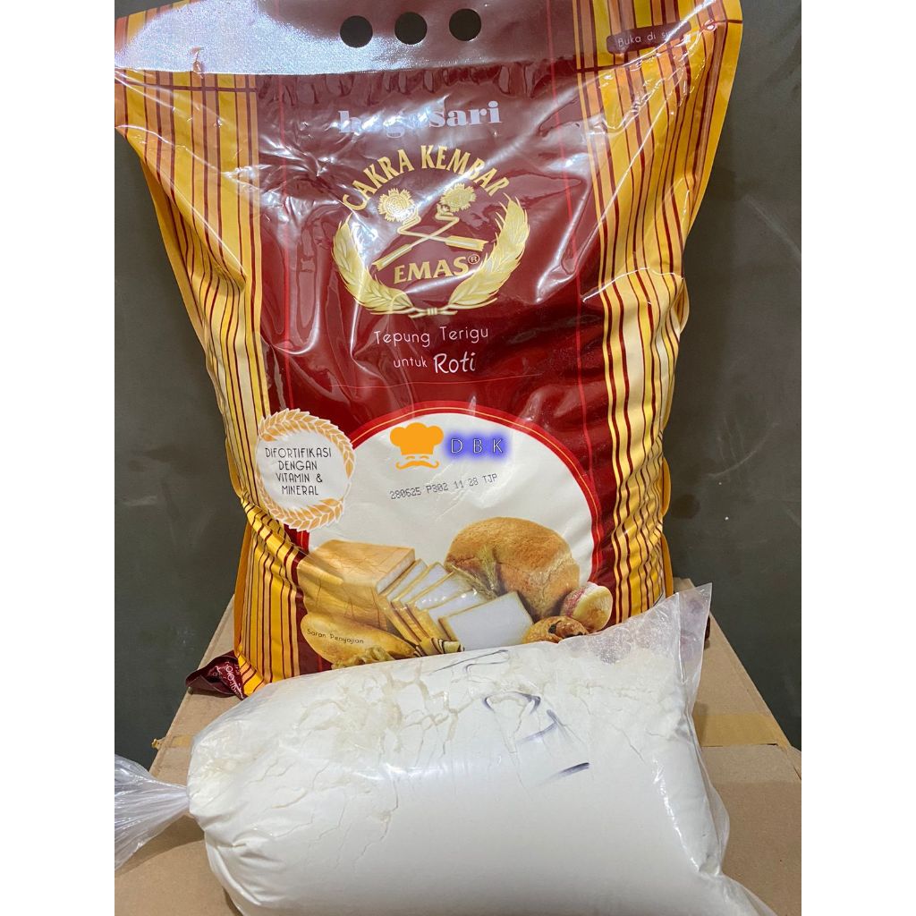 Jual TEPUNG CAKRA KEMBAR EMAS 1kg cakra mas premium | Shopee Indonesia