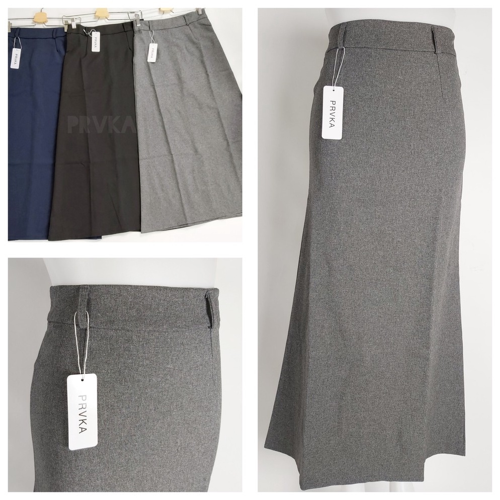 Jual Sudah READY Rok Kerja Wanita Kantoran Model ALINE UKURAN S 5L ...