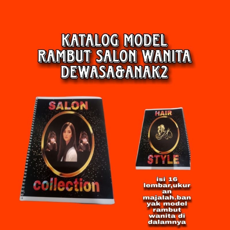 Jual KATALOG SALON MODEL RAMBUT WANITA DEWASA & ANAK2.UKURAN MAJALAH ...