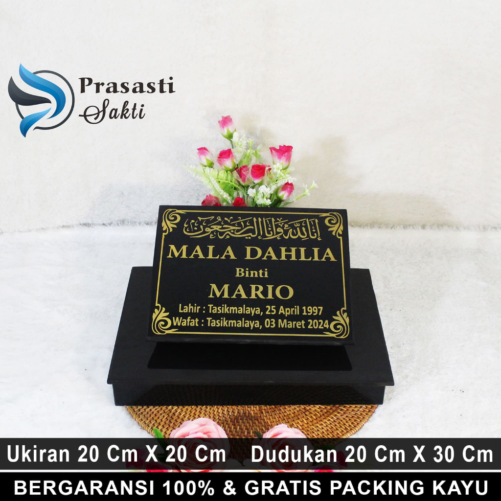 Jual Batu Nisan Granit Makam Full Set Kijing Maesan Kuburan 20 X 20 / ...