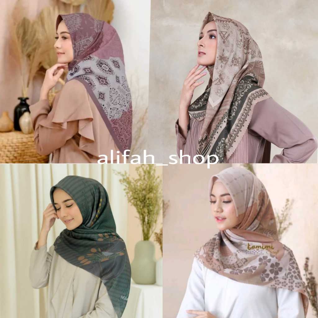 Jual Hijab/Jilbab Segiempat Kerudung Segi Empat Motip Terbaru | Shopee