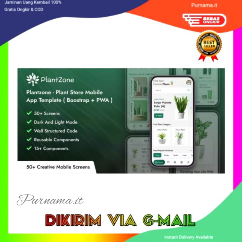 Jual Plant Store Mobile App Template ( Bootstrap + PWA ) Nulled - HTML ...