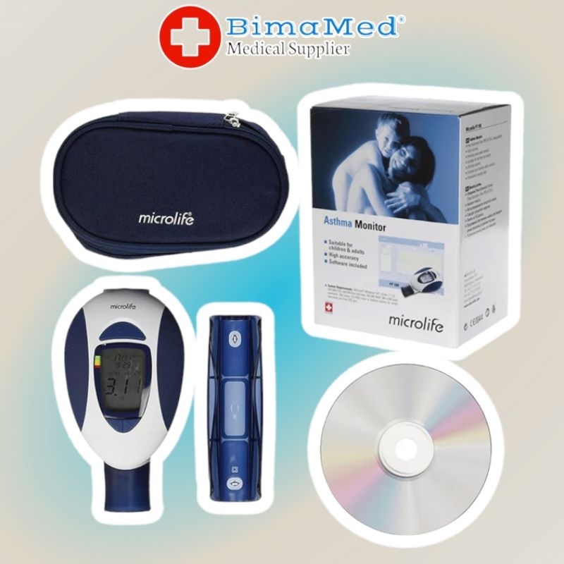 Jual Peak Flow Meter Microlife For Asthma FEV1 PEF / Asthma Monitor ...