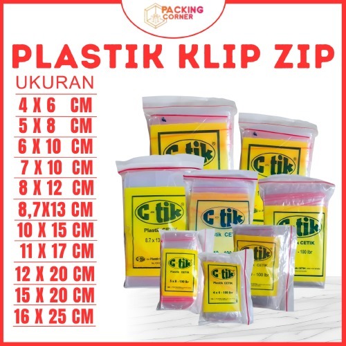 Jual Plastik Klip Zipper Zip Lock Makanan Saos Bubuk Cabai Kantong PE ...