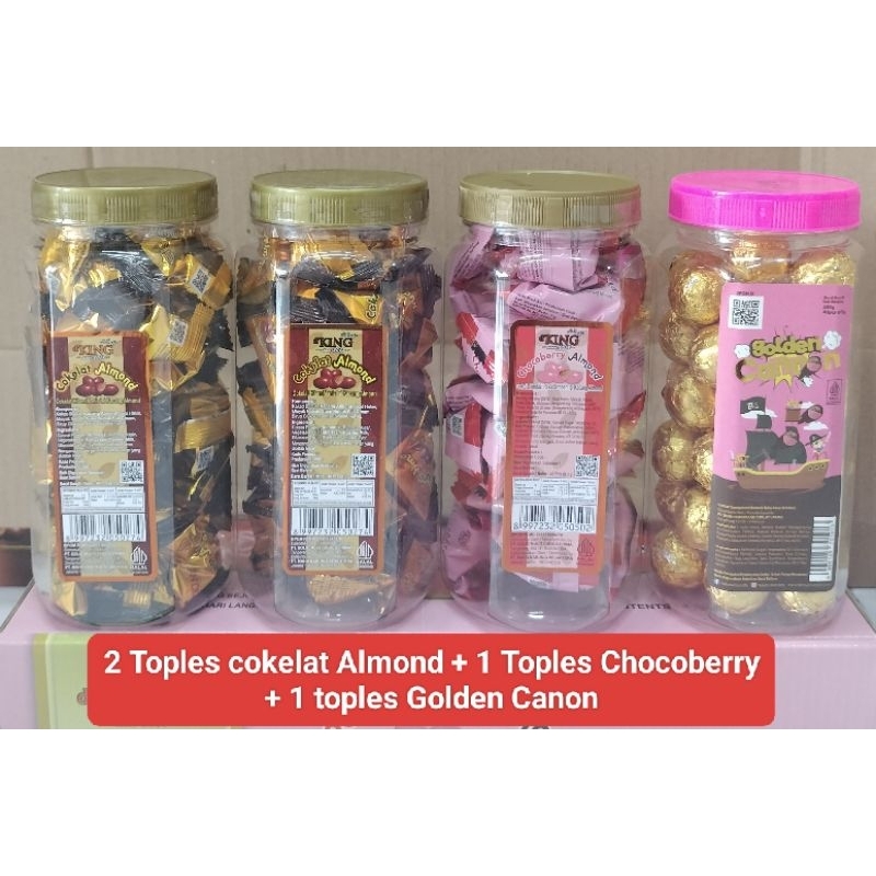 Jual Cokelat Kacang Almond D King Per Dus Isi 4 Toples Shopee Indonesia