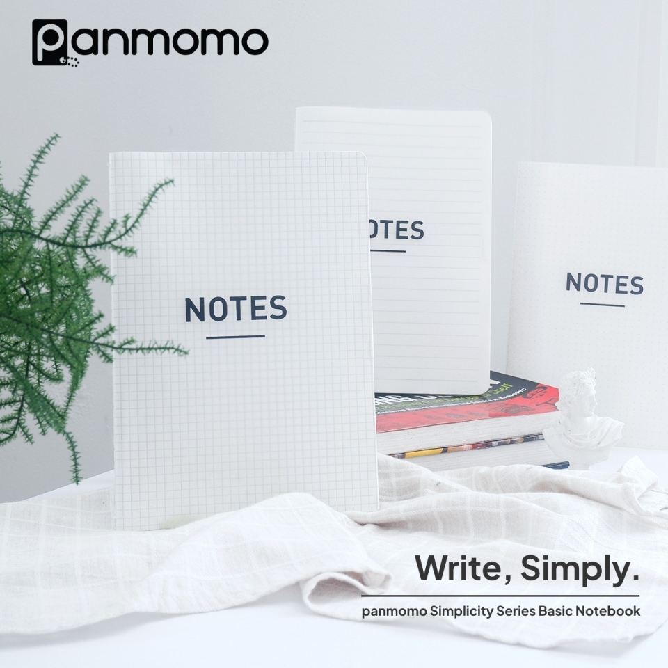 Jual PANMOMO Simplicity Basic Notebook A5 B5 / Ruled - Grid - Dotted ...
