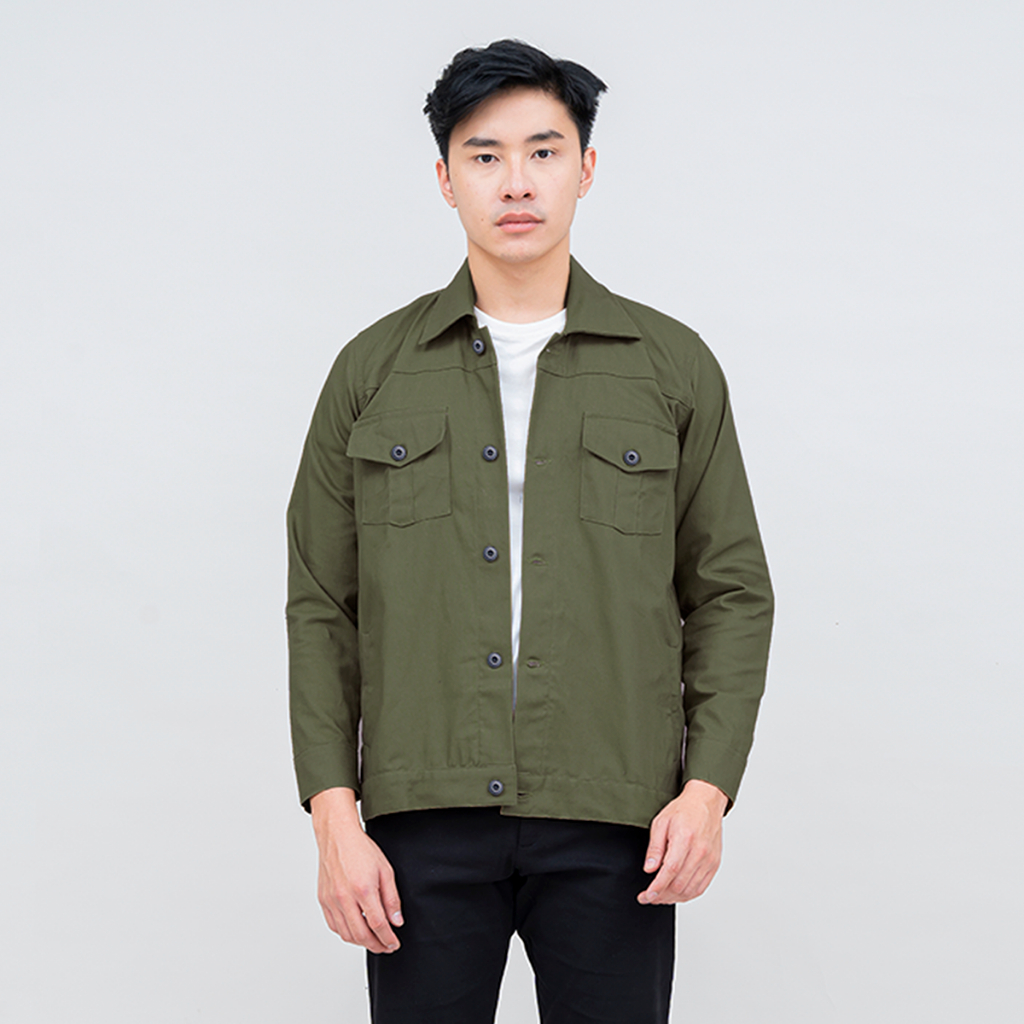 Jaket trucker army deals
