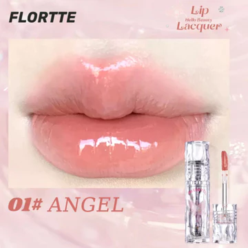 READY Flortte Lip Lacquer Hello Beauty Lip Gloss Glossy Lembab Tahan Lama Tidak Transfer