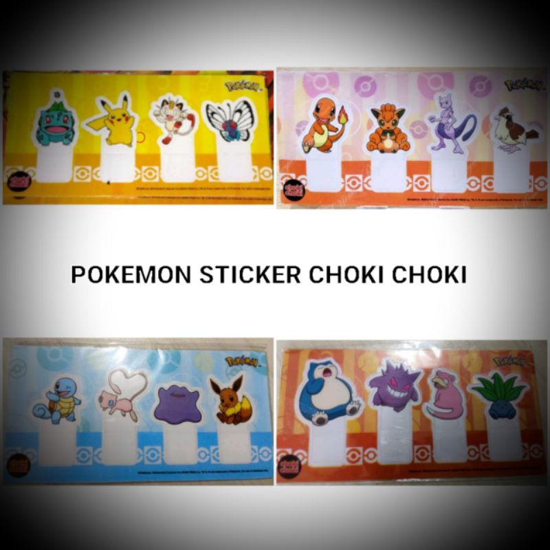 Jual Pokemon Sticker X Choki Choki Surprise 2024 | Shopee Indonesia