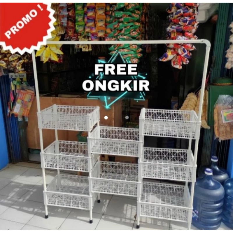 Jual RAK SUSUN WARUNG SERBAGUNA RAK WARUNG JAJANAN MURAH | Shopee Indonesia