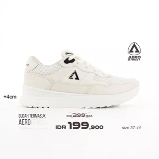 Aerostreet 37-44 Ortiz Natural Natural Hitam - Sepatu Sneakers Sport