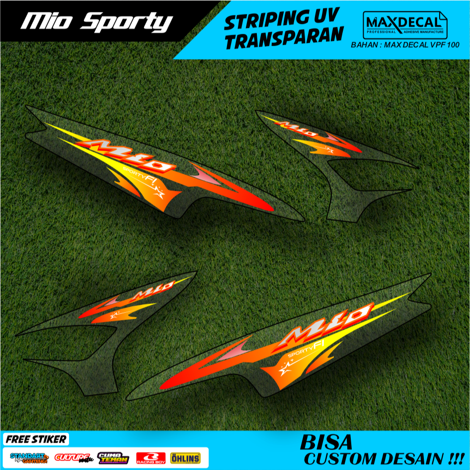 Jual STIKER STRIPING TRANSPARAN MIO FACELIFT LIS STICKER UV SEMI FULL ...