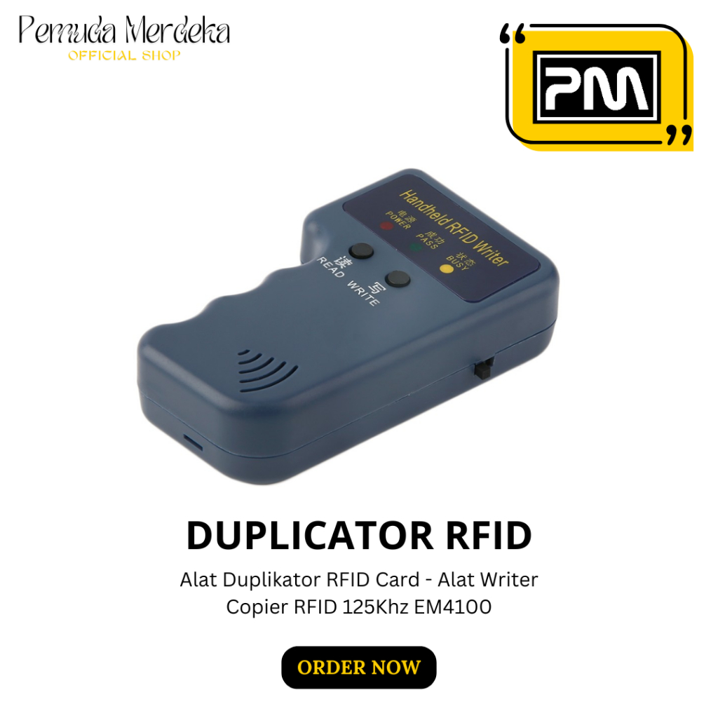 Jual Alat Duplikator ID Card Writer Copier RFID 125KHz EM4100 HID Kartu ...