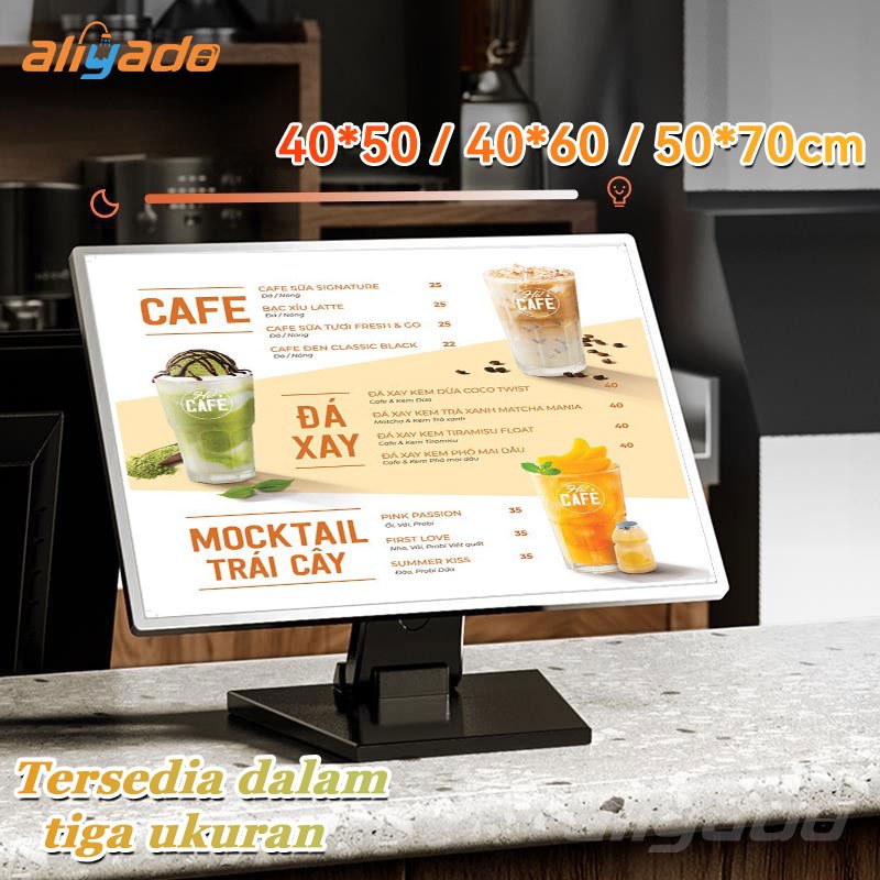 Jual Table Stand Light Box/ Light Box Menu /Daftar Menu/Slim Light Box