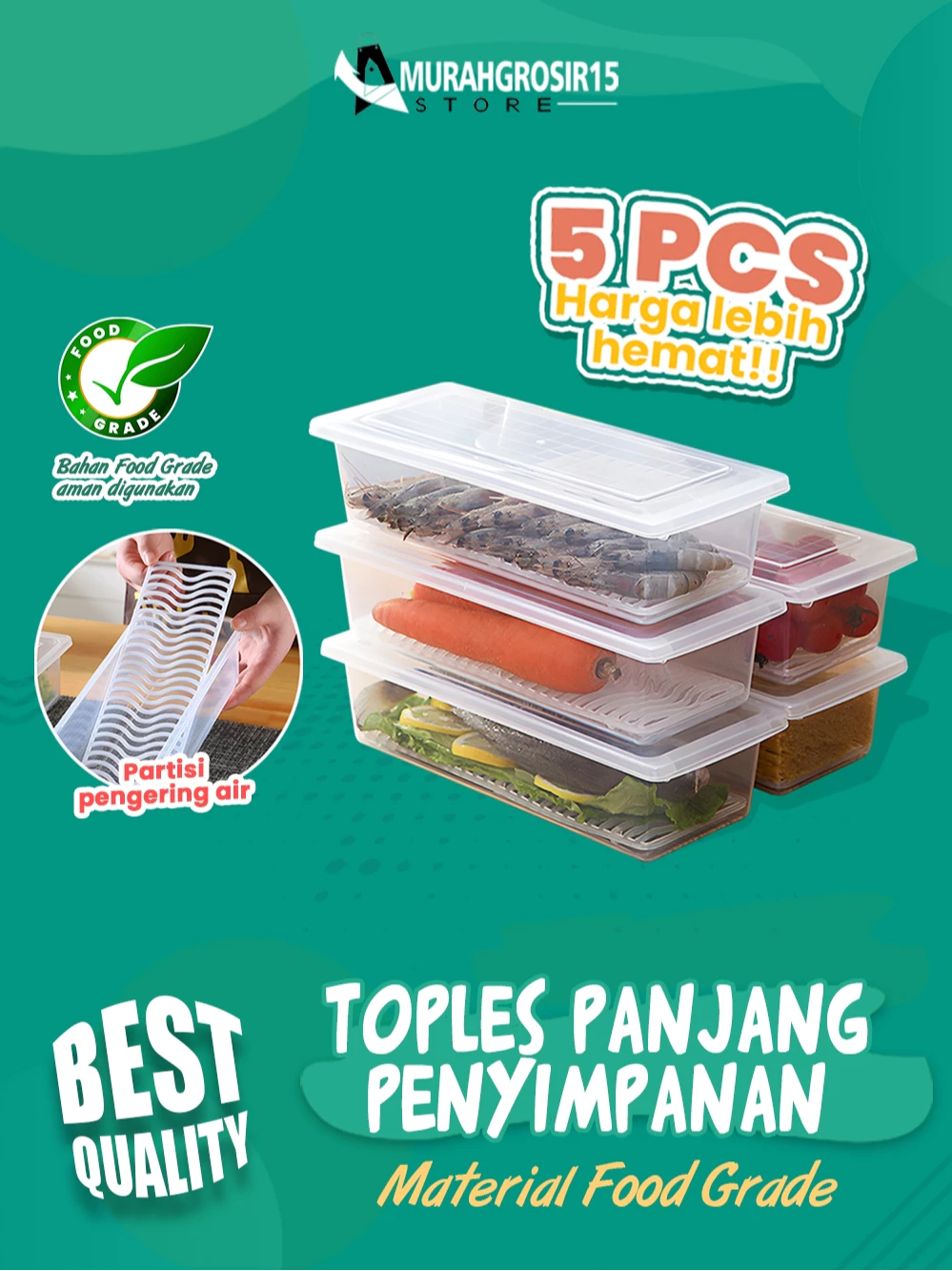 Toples Panjang Serbaguna 5 pcs